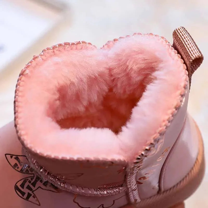 Black Warm Lined Non-slip Snow Boots I987994