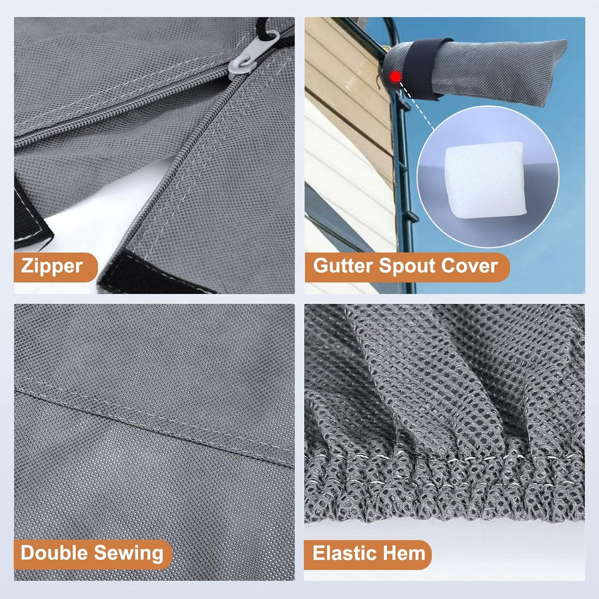 Heavy Duty 5 Layers Anti-UV Travel Trailer Cover S9690
