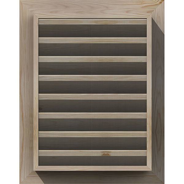 20-in W x 20-in H Vertical Gable Vent, Unfinished Pine E88001