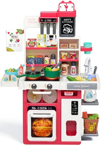 Kids Play Kitchen Set with Sound & Light A9812