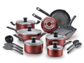 18 Piece Red Nonstick Cookware Set H93456