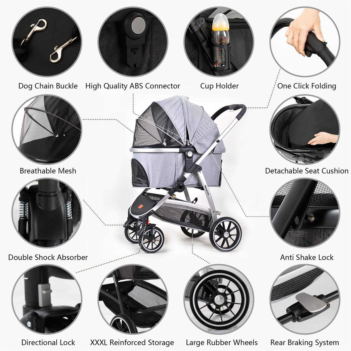 3 in 1 Pet Stroller P91089
