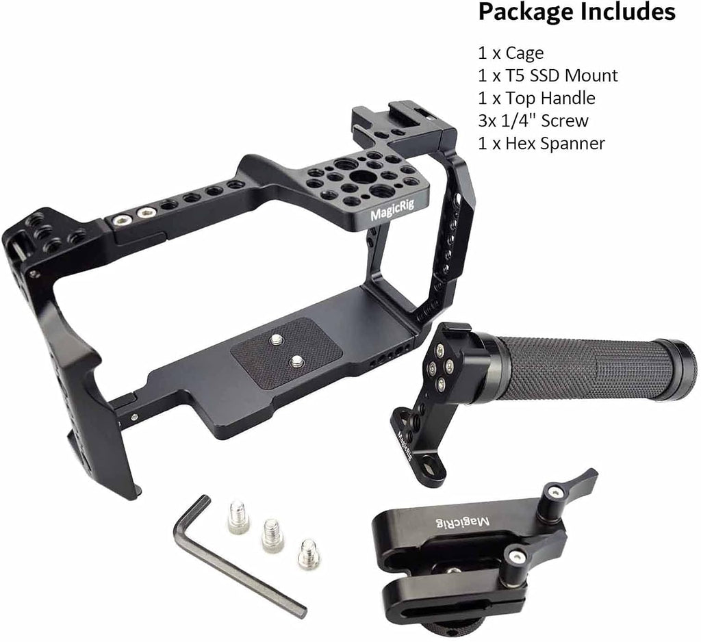 Full Cage Kit with Rubber Top Handle & T5 SSD Mount Y840