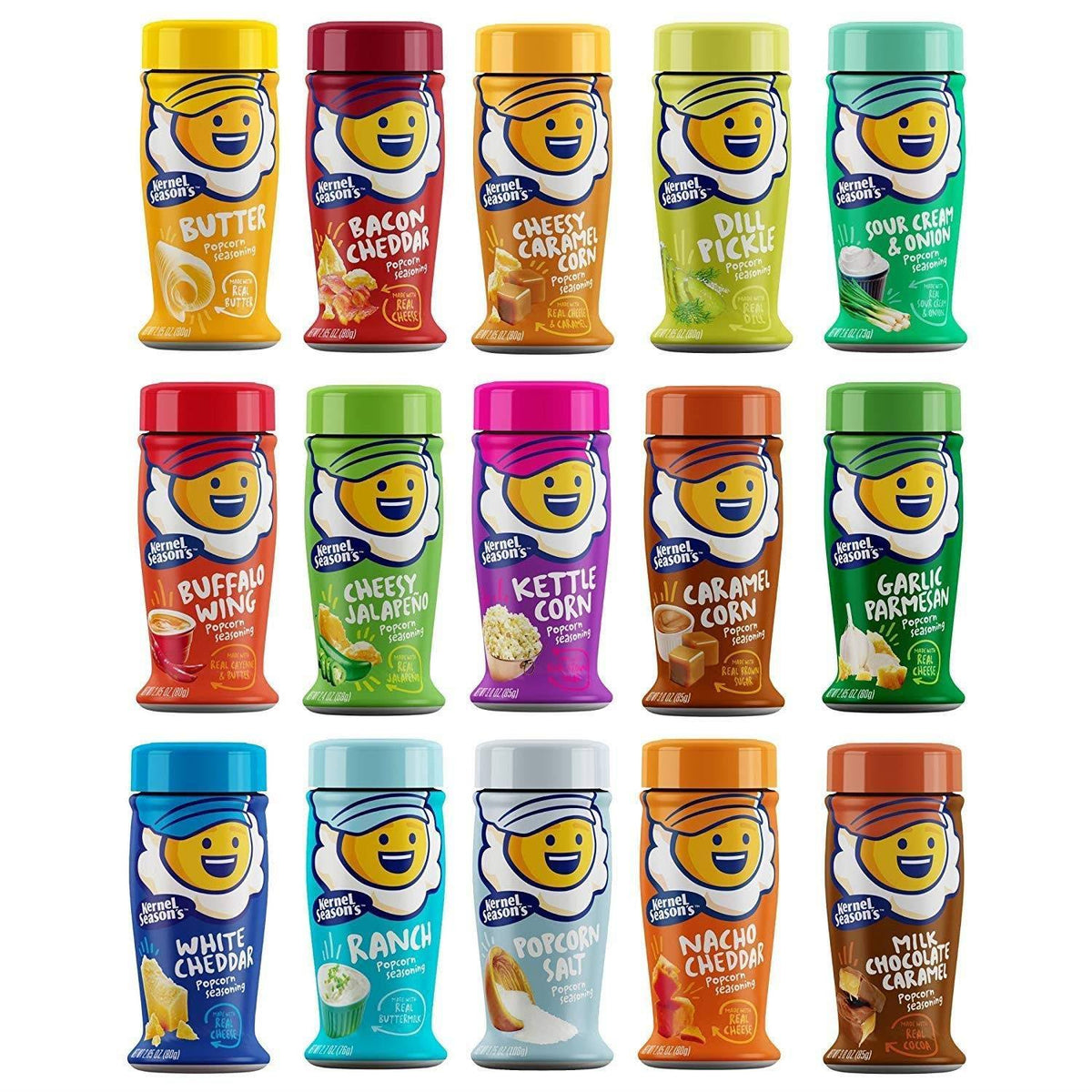 Popcorn Flavors Variety Pack of 15 Flavors N29340