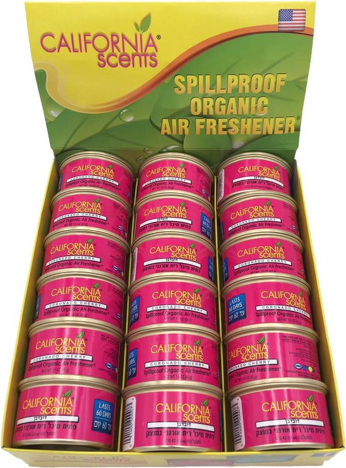 Organic Air Freshener 1.5 Ounce Canister Pack of 18 F842