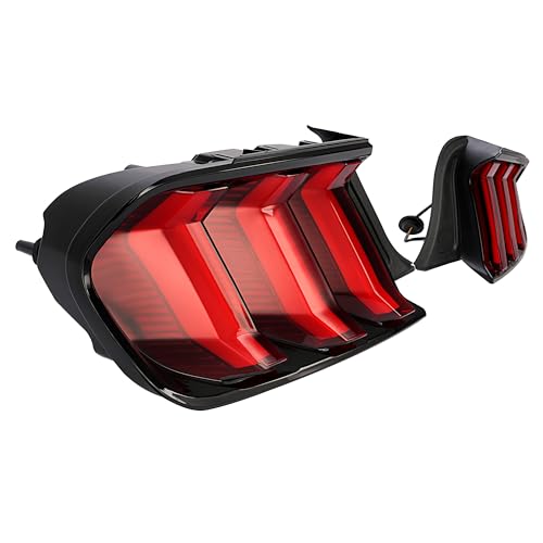 Left & Right Taillight Brake Lamp Assembly Clear Lens Black Housing C774