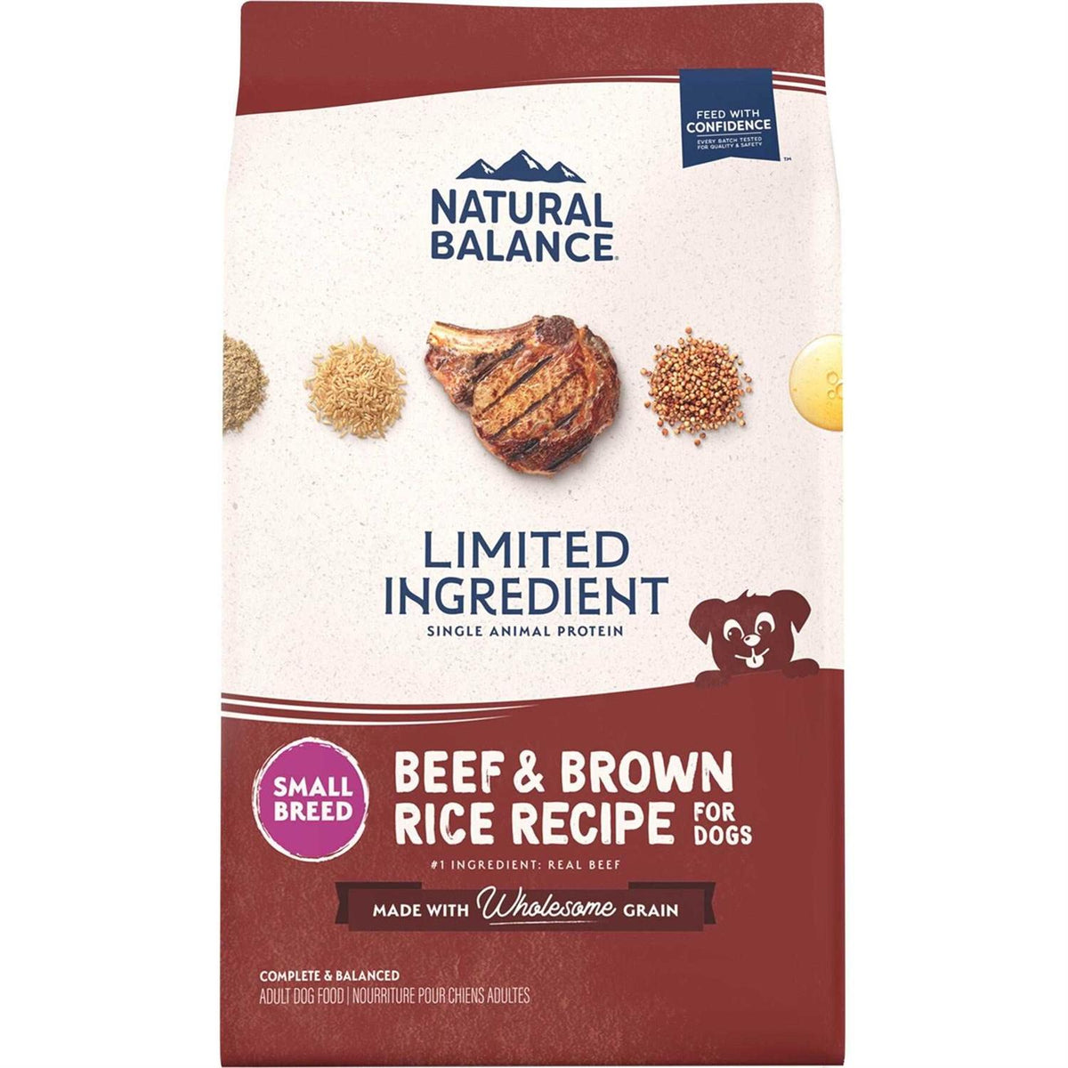 Beef & Brown Rice Small Breed Dry Dog Food B4916