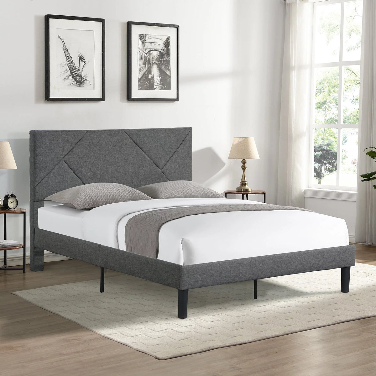 Upholstered Queen Bed Frame C28542