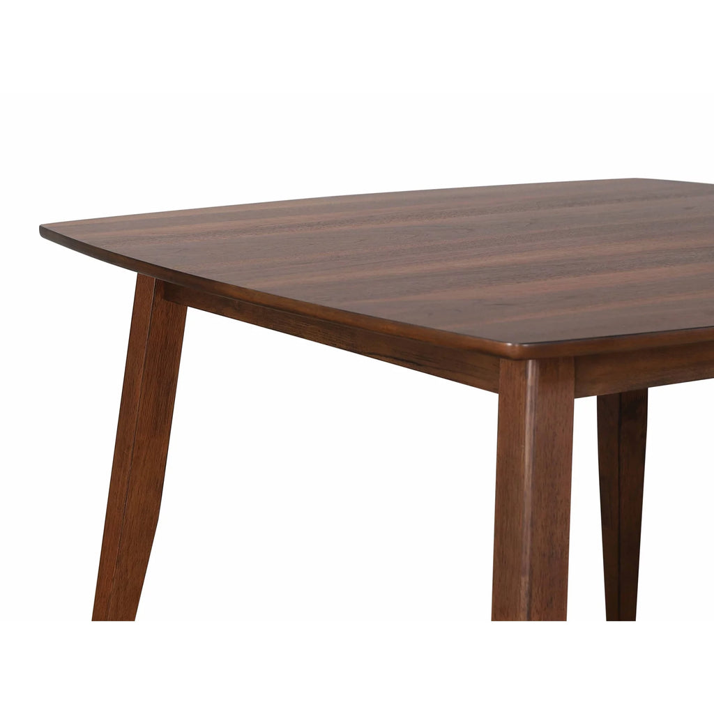 Mid Century 48 in. Square Walnut Wood Dining Table E3303