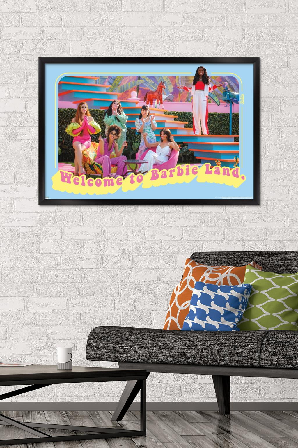 Framed Barbie Land Wall Poster, 22.375" x 34" U213