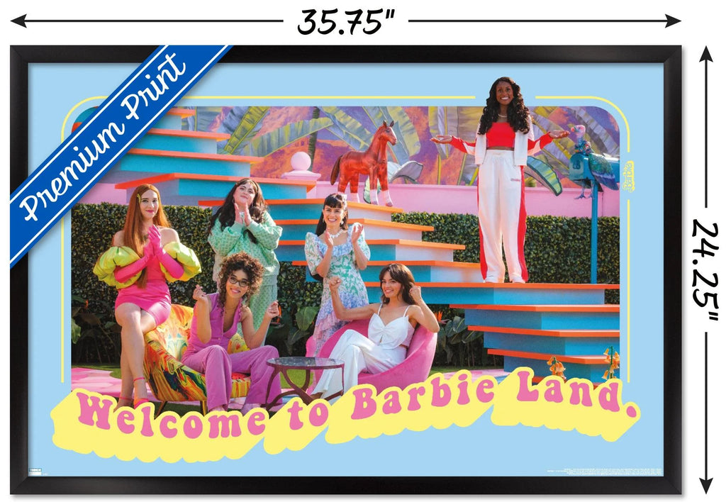 Framed Barbie Land Wall Poster, 22.375" x 34" U213