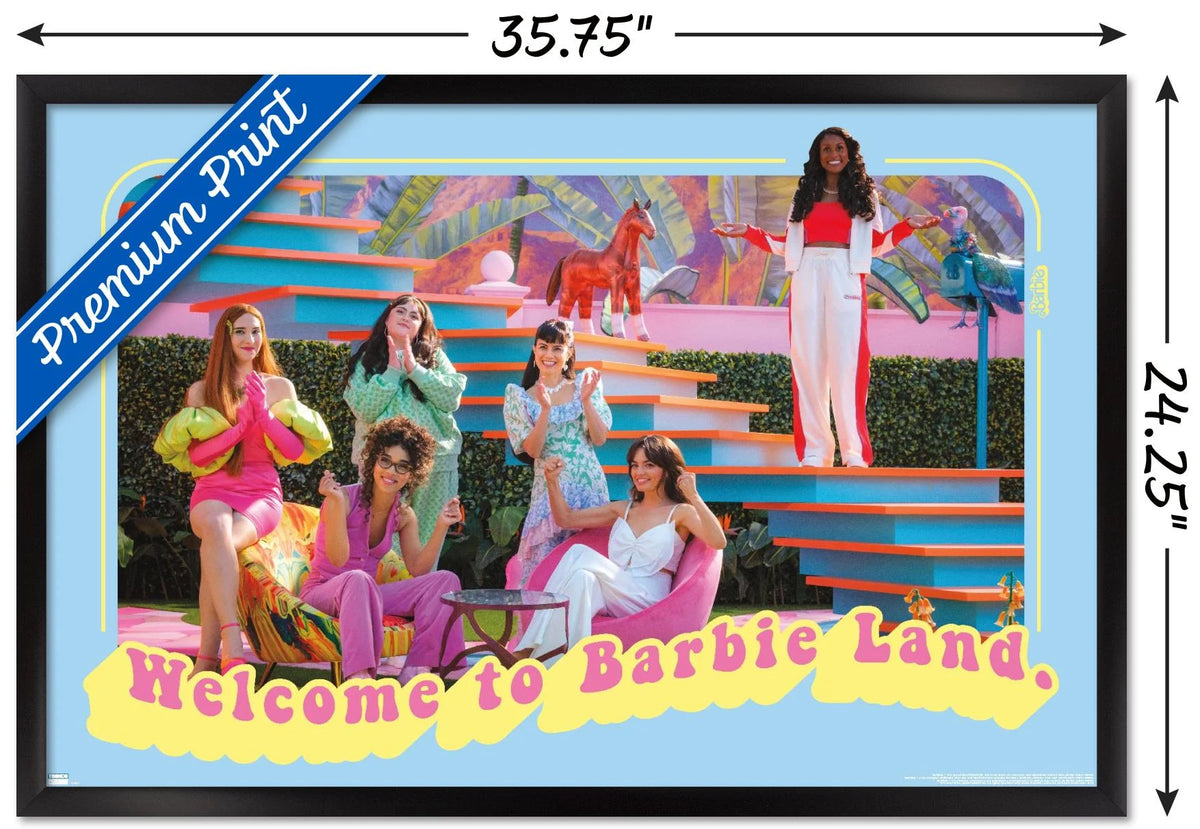 Framed Barbie Land Wall Poster, 22.375" x 34" U213