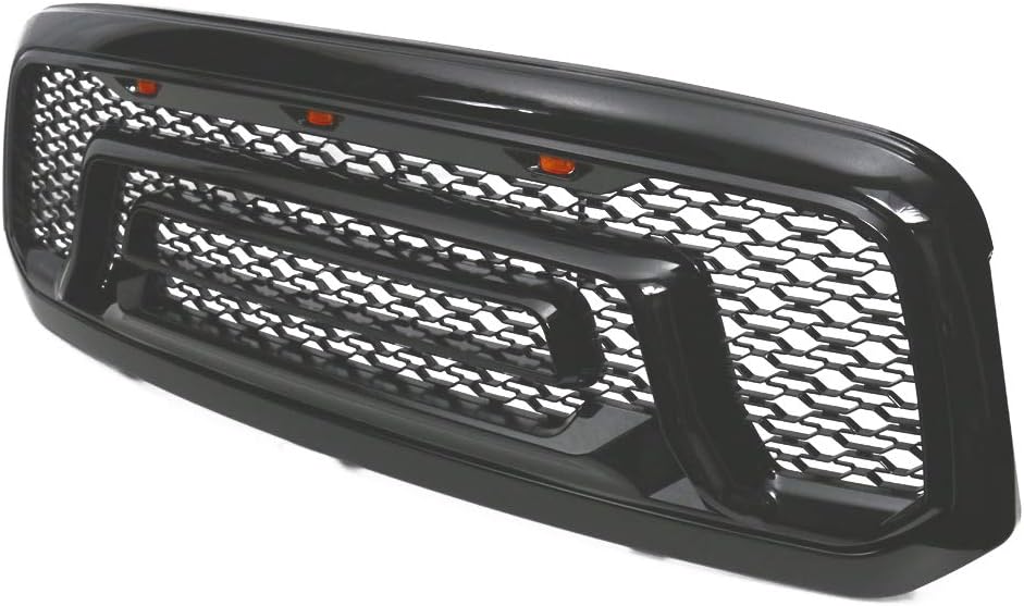 Gloss Black Front Bumper Hood Mesh Grill W180