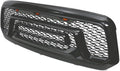 Gloss Black Front Bumper Hood Mesh Grill W180