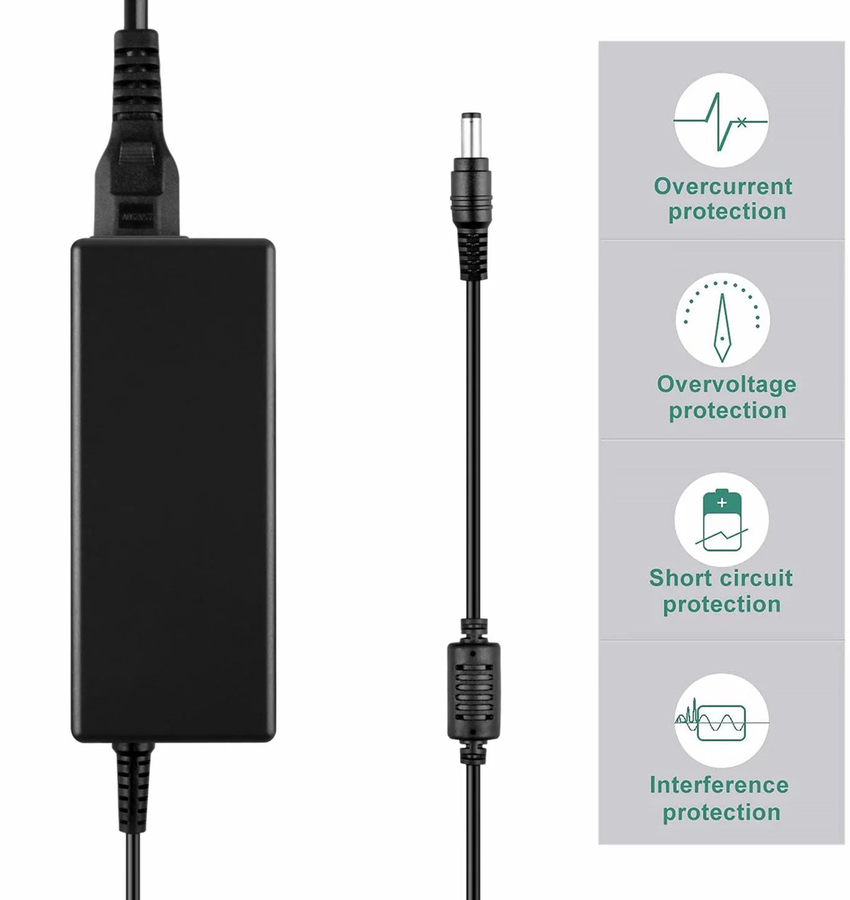 Compatible AC/DC Adapter Replacement Power Supply Cord Cable PS Charger V400309