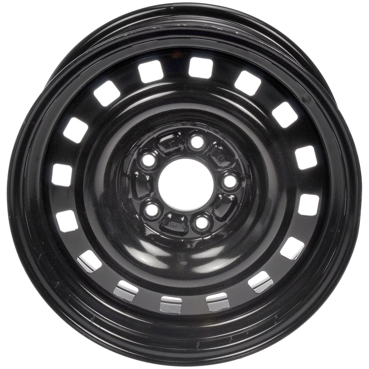 Steel 16 x 7-inch 5-Lug Black Wheel Rim H661887