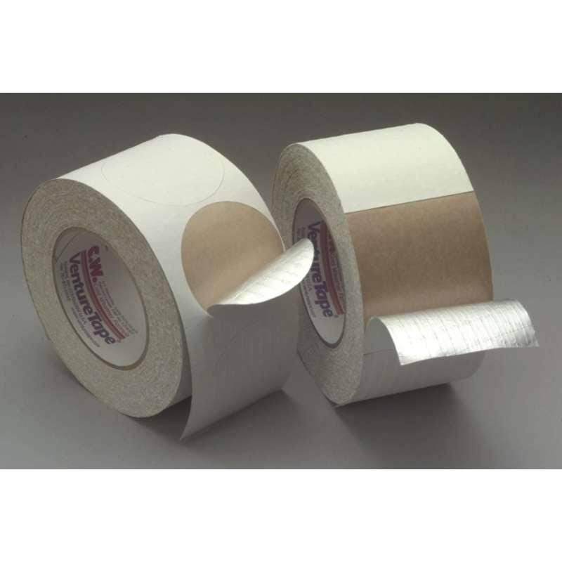 White 3 in x 37 yd Facing Tape Discs, 16 Rolls per Case N9754