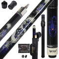 Pool Cue Stick with Hard Case Low Deflection Shaft 19.5-21 oz J62412