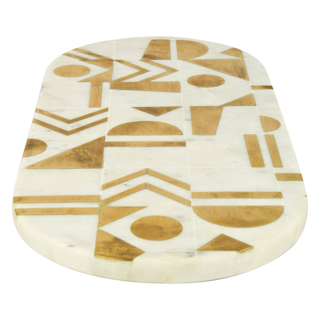 White Gold Marble Cheese Board N21441