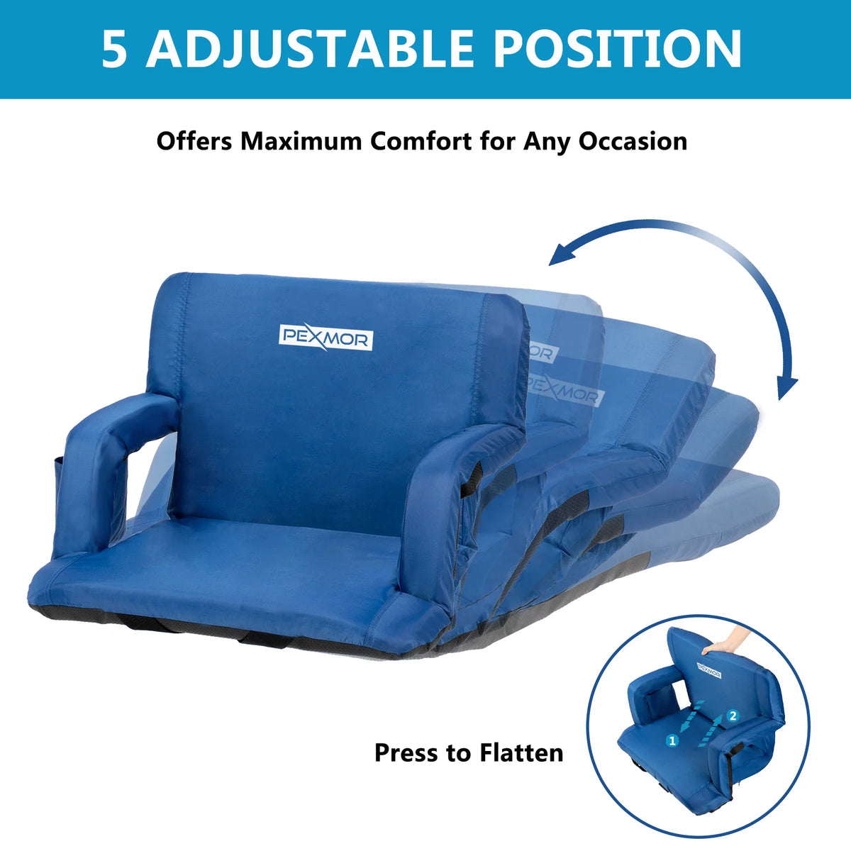 Stadium Seat with Back Support & Carrying Bag A365648