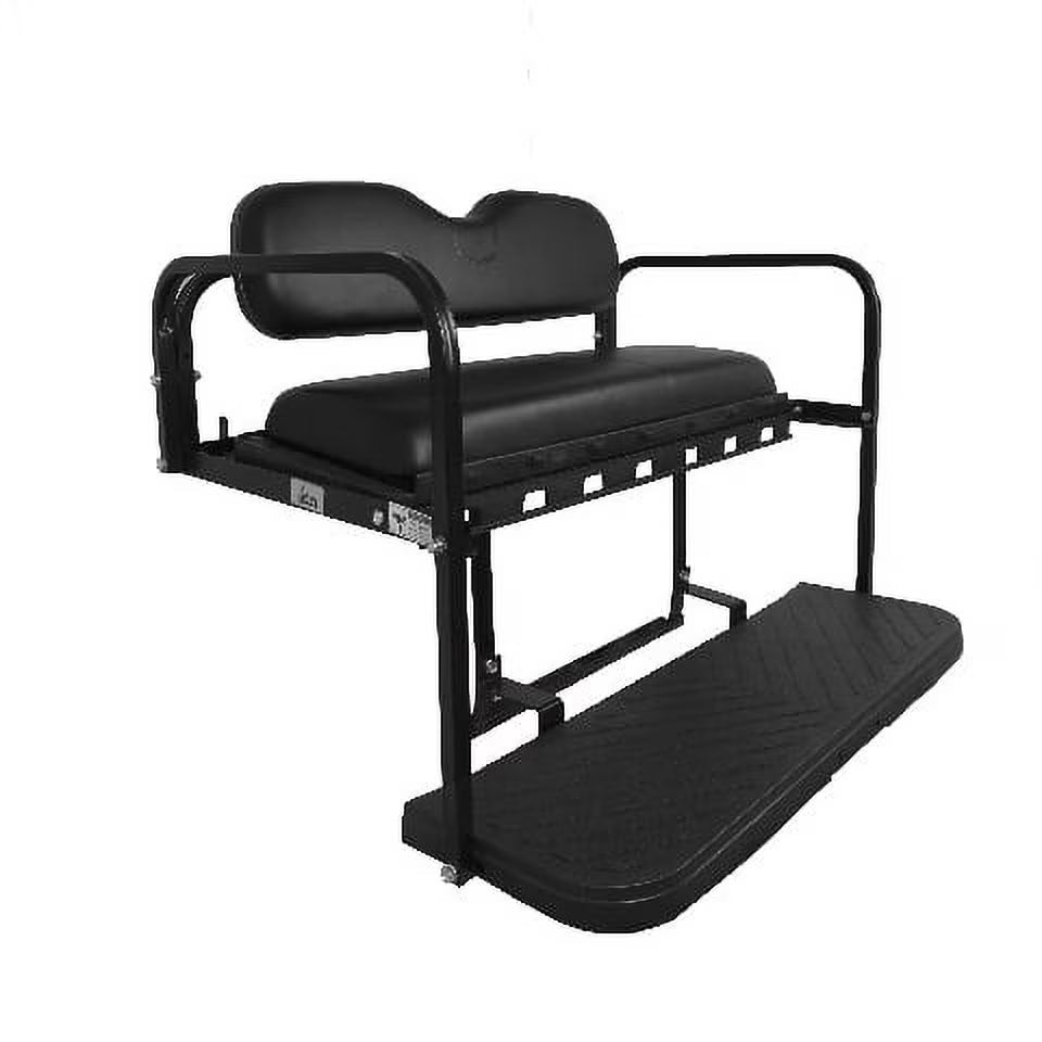 Black Rear Flip Seat for E-Z-GO TXT Golf Cart B272115