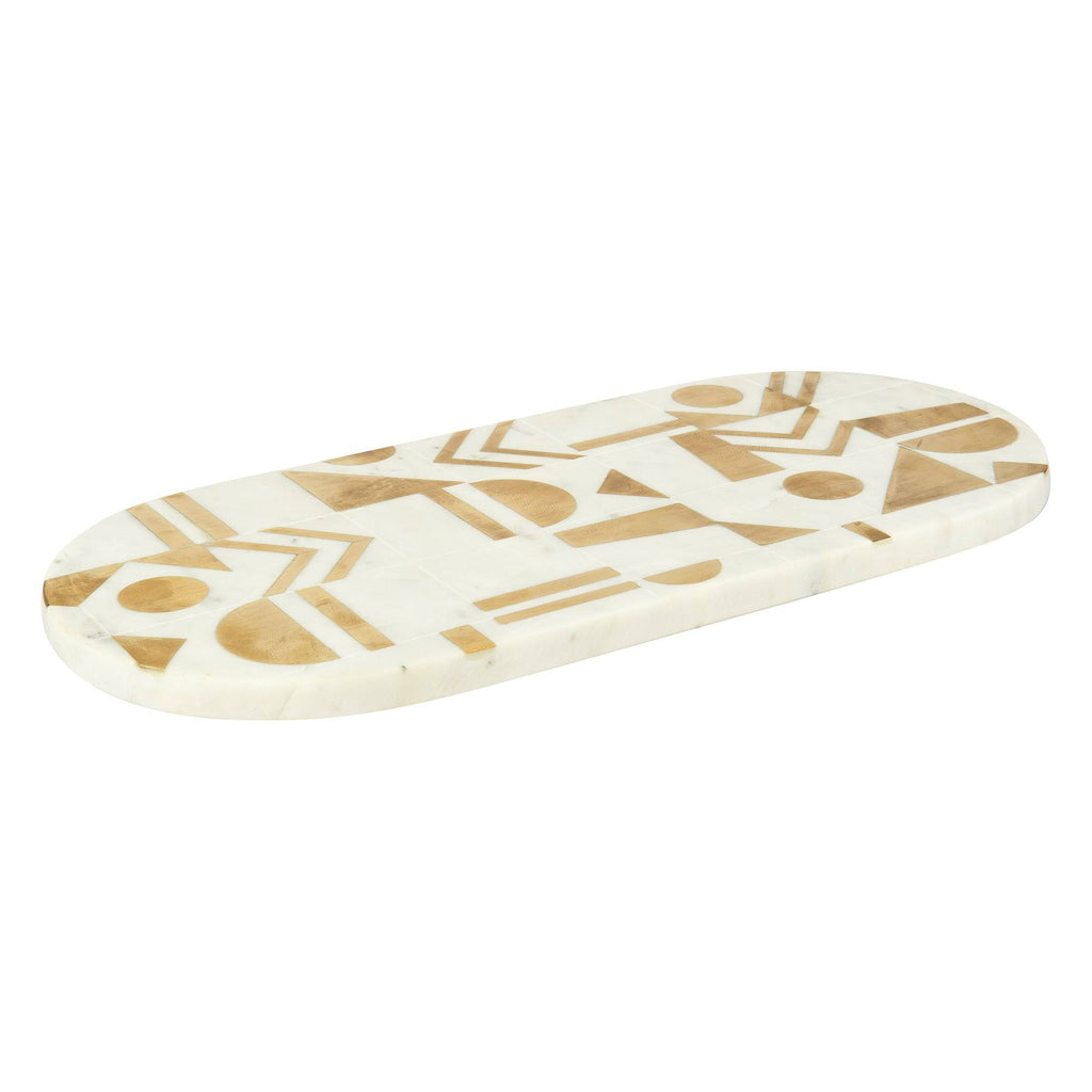 White Gold Marble Cheese Board N21441