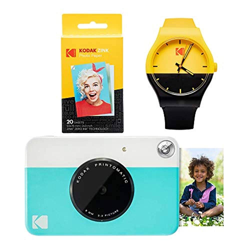 Blue Instant Print Camera Photography Kit T907362