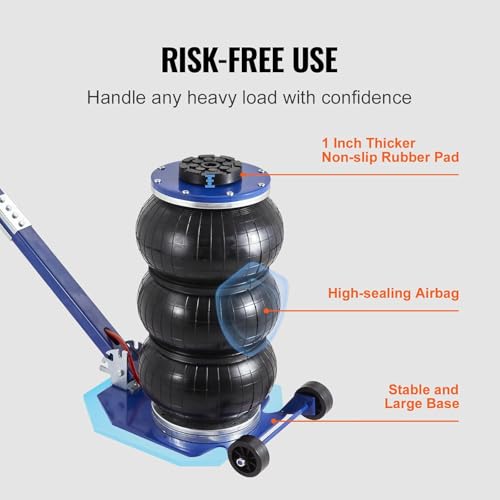 3 Ton Triple Bag Air Jack with Steel Pipes W20600