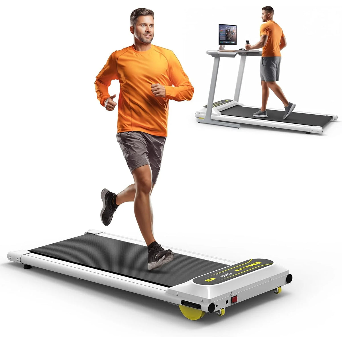 Portable Mini Treadmill with Remote Control Black N81521