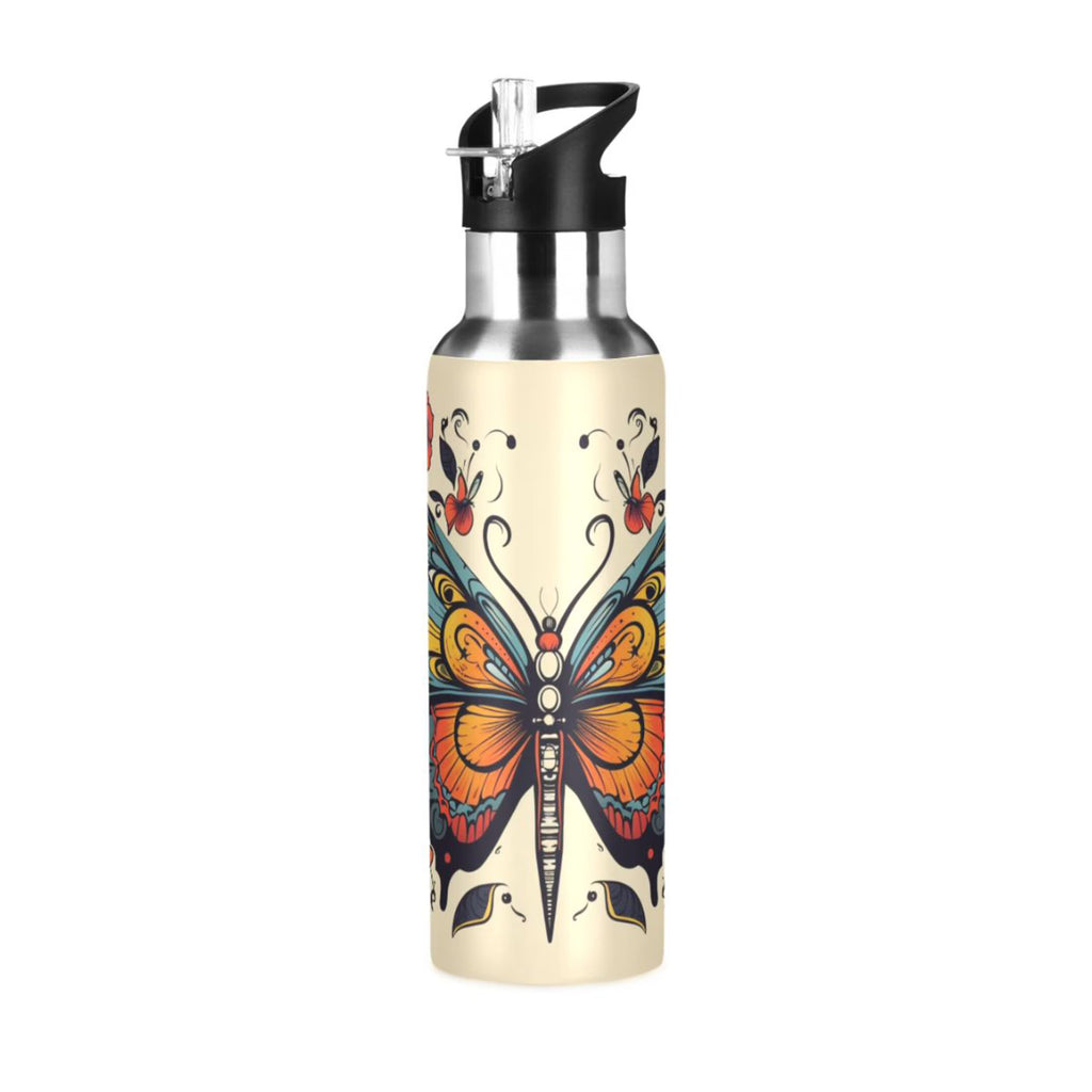 Kids Stainless Steel Insulated Water Bottle with Straw Lid 20 oz R77618