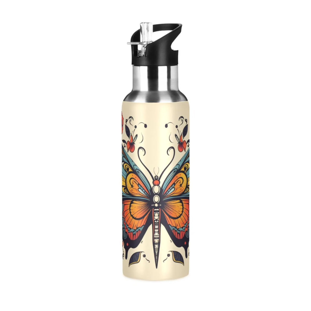 Kids Stainless Steel Insulated Water Bottle with Straw Lid 20 oz R77618