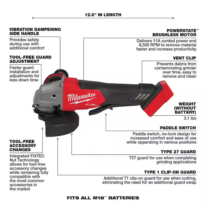 18V Lithium-Ion Brushless Cordless Combo Kit with Two 5.0 Ah Batteries (7-Tool) W5182