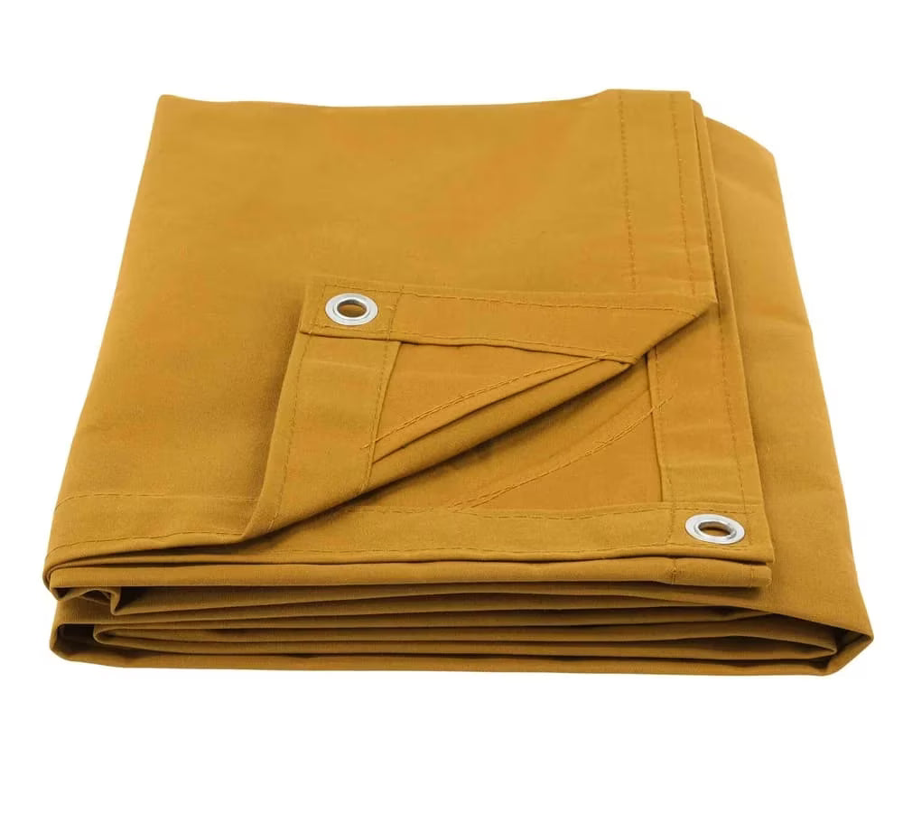 Tan 12oz Canvas Tarp with Grommets Z45598