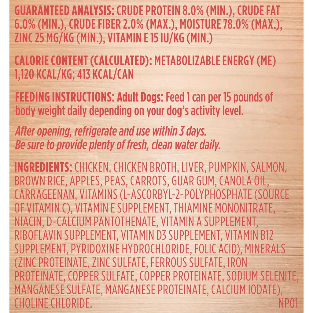 Chicken Pumpkin & Salmon Wet Dog Food D3623