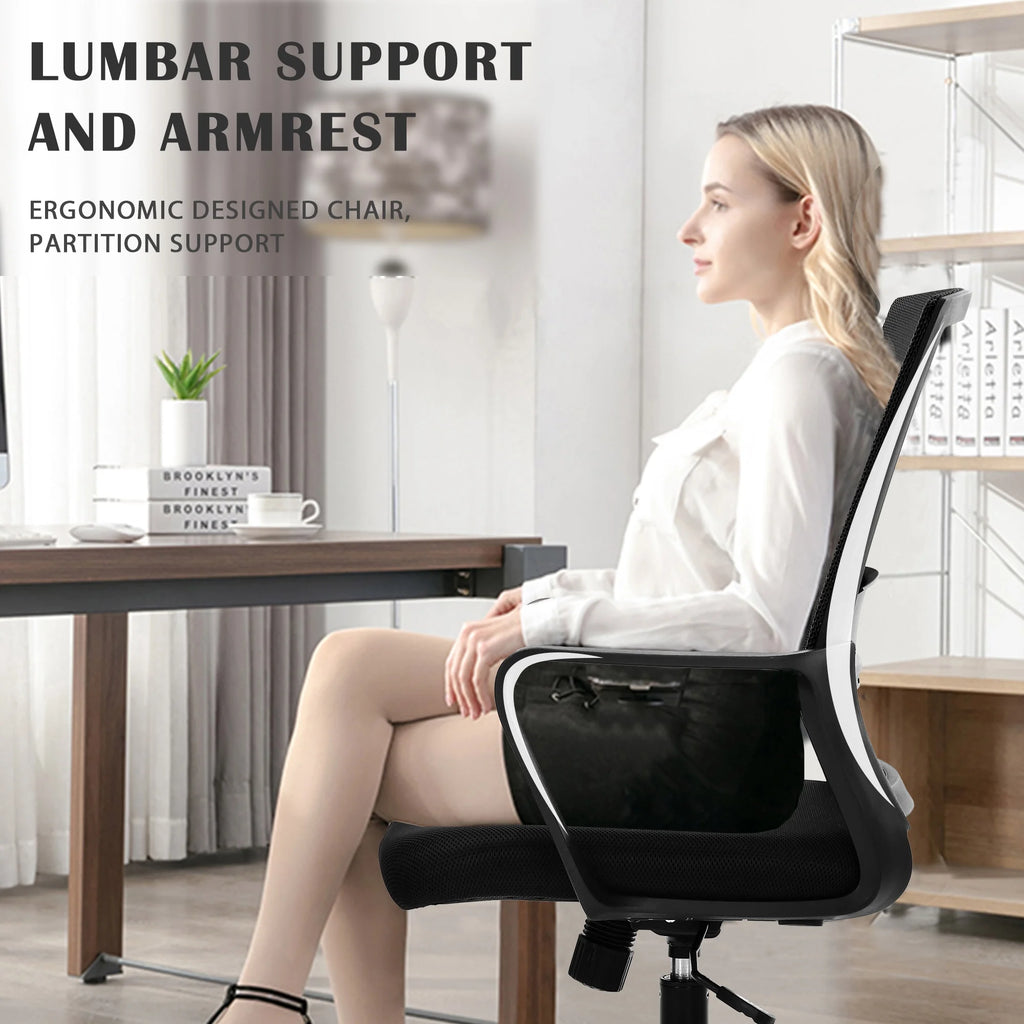 Mesh Office Chair with Lumbar Support Armrest R289