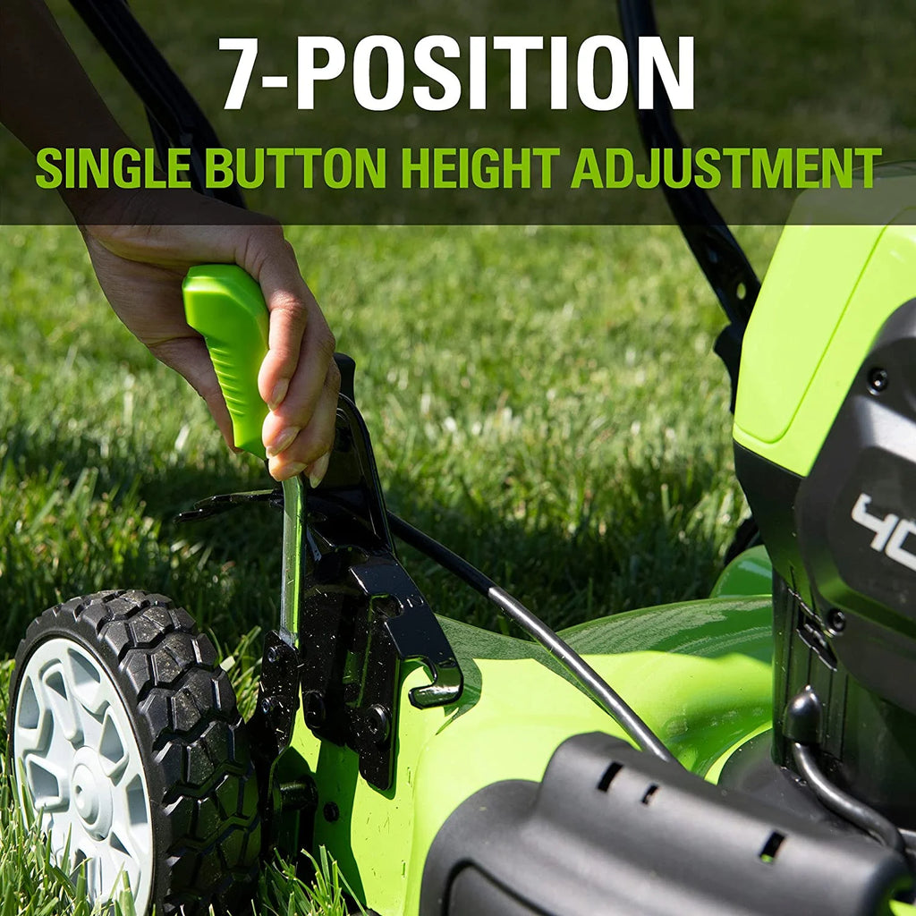 40V 19" Cordless Walk-Behind Mower with 4.0Ah Battery & Charger O65546