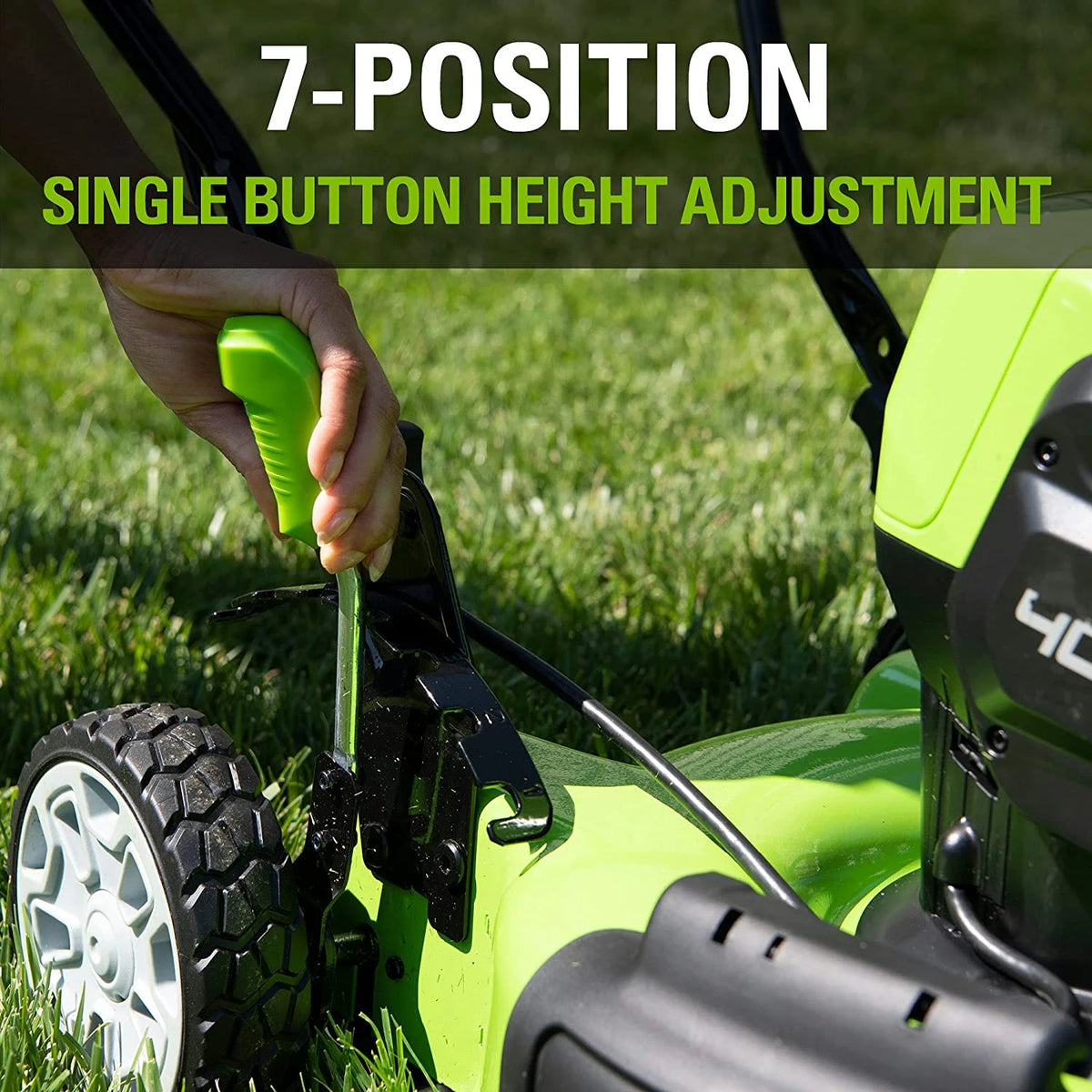 40V 19" Cordless Walk-Behind Mower with 4.0Ah Battery & Charger O65546