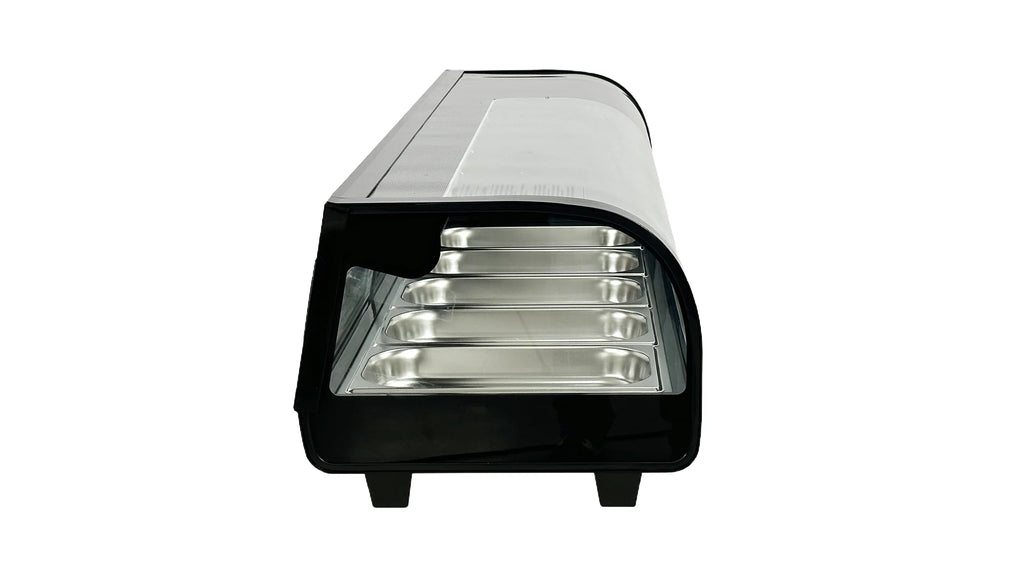 Black Curved Sushi Refrigerated Display Case P375