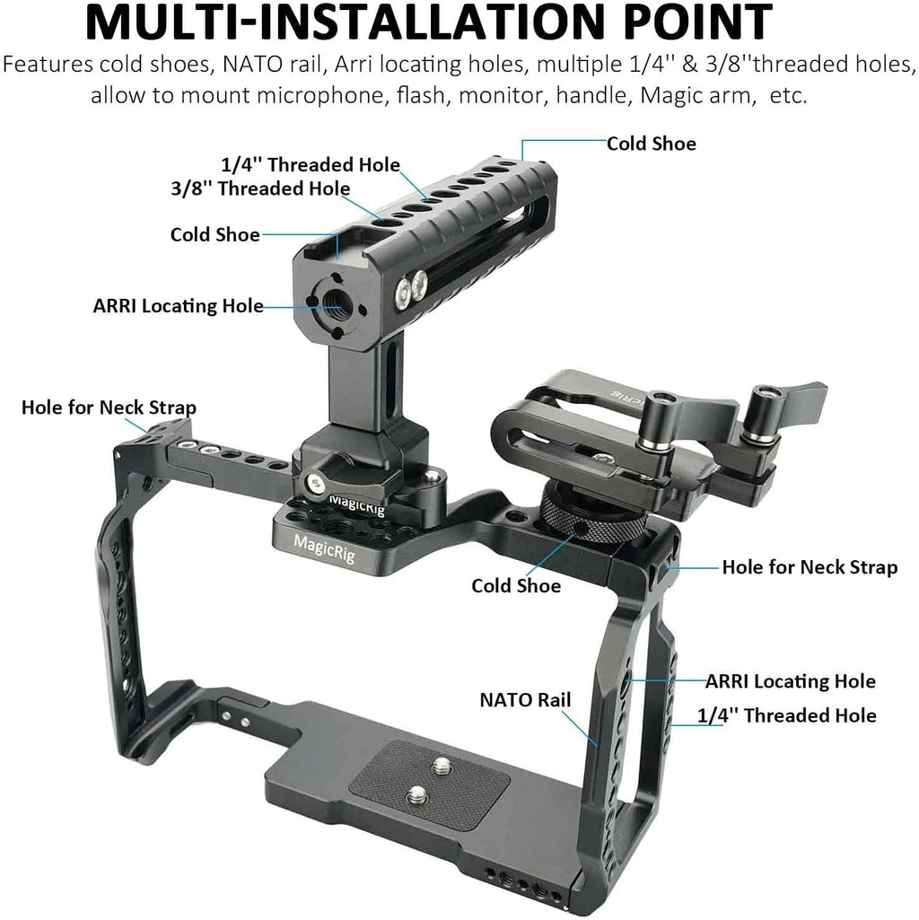 Full Cage Kit with Rubber Top Handle & T5 SSD Mount Y840