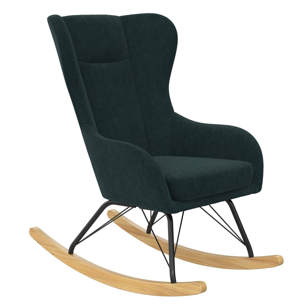 Blue Wingback Rocker S51220