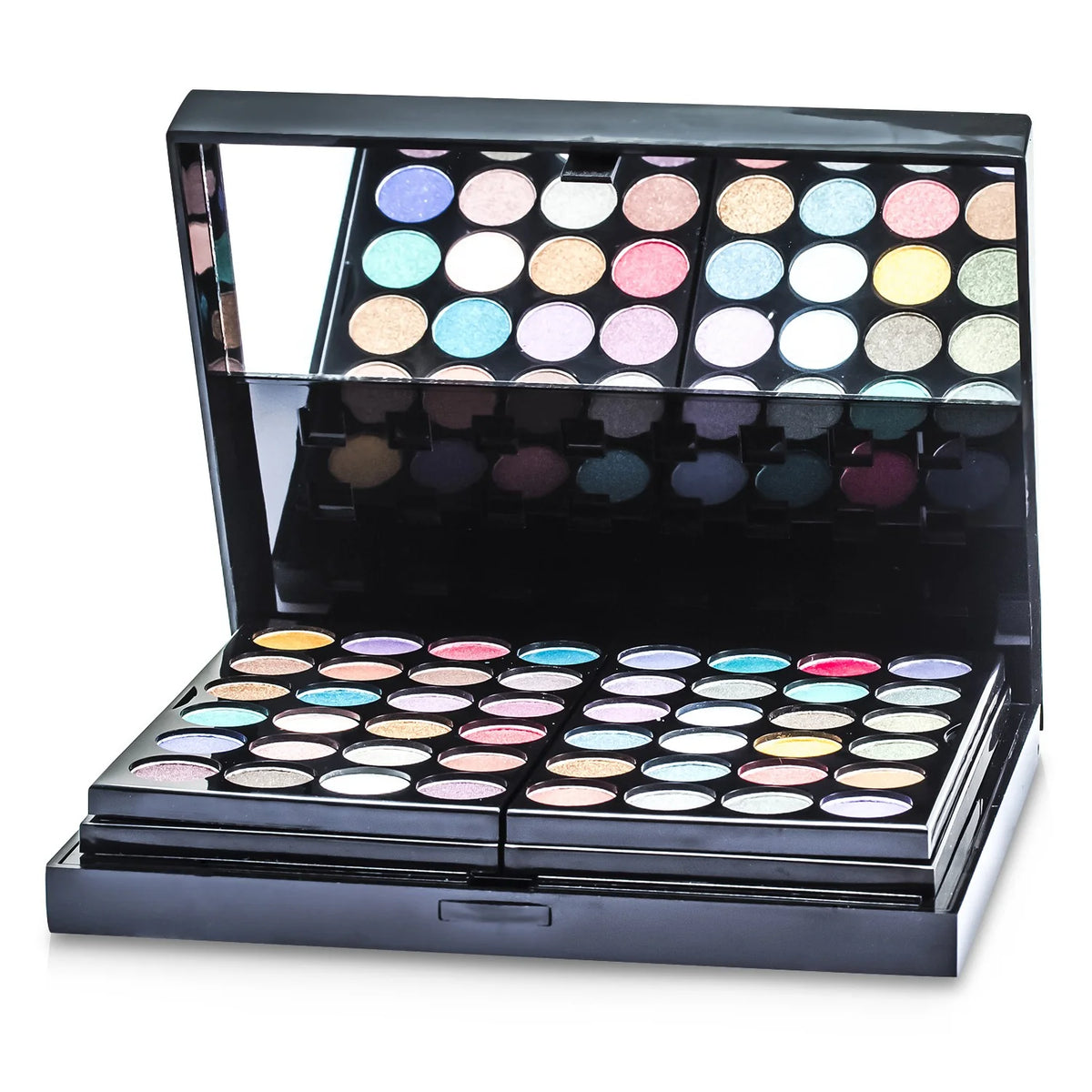 48x Eyeshadow, 24x Lip Color, 2x Pressed Powder, 4x Blusher, 5x Applicator MakeUp Kit Y3419