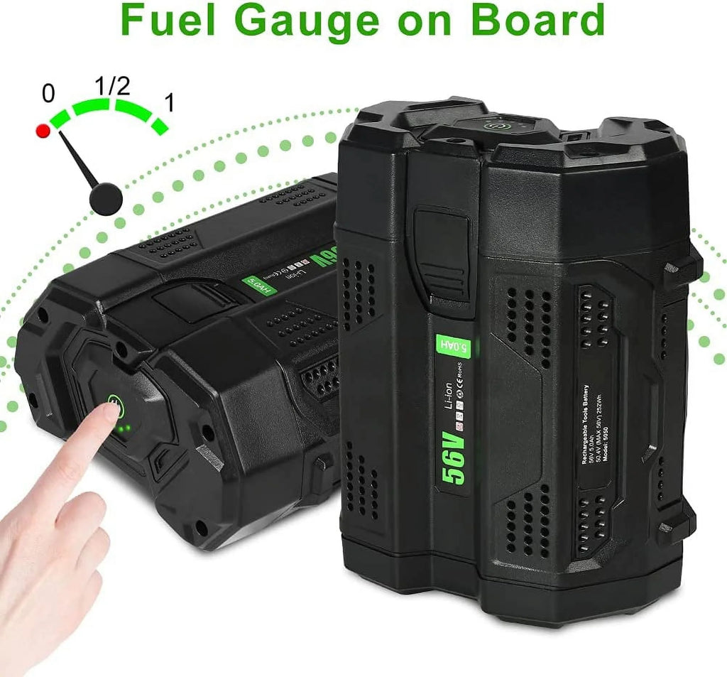 56V 5.0Ah Battery with Fuel Gauge G2028