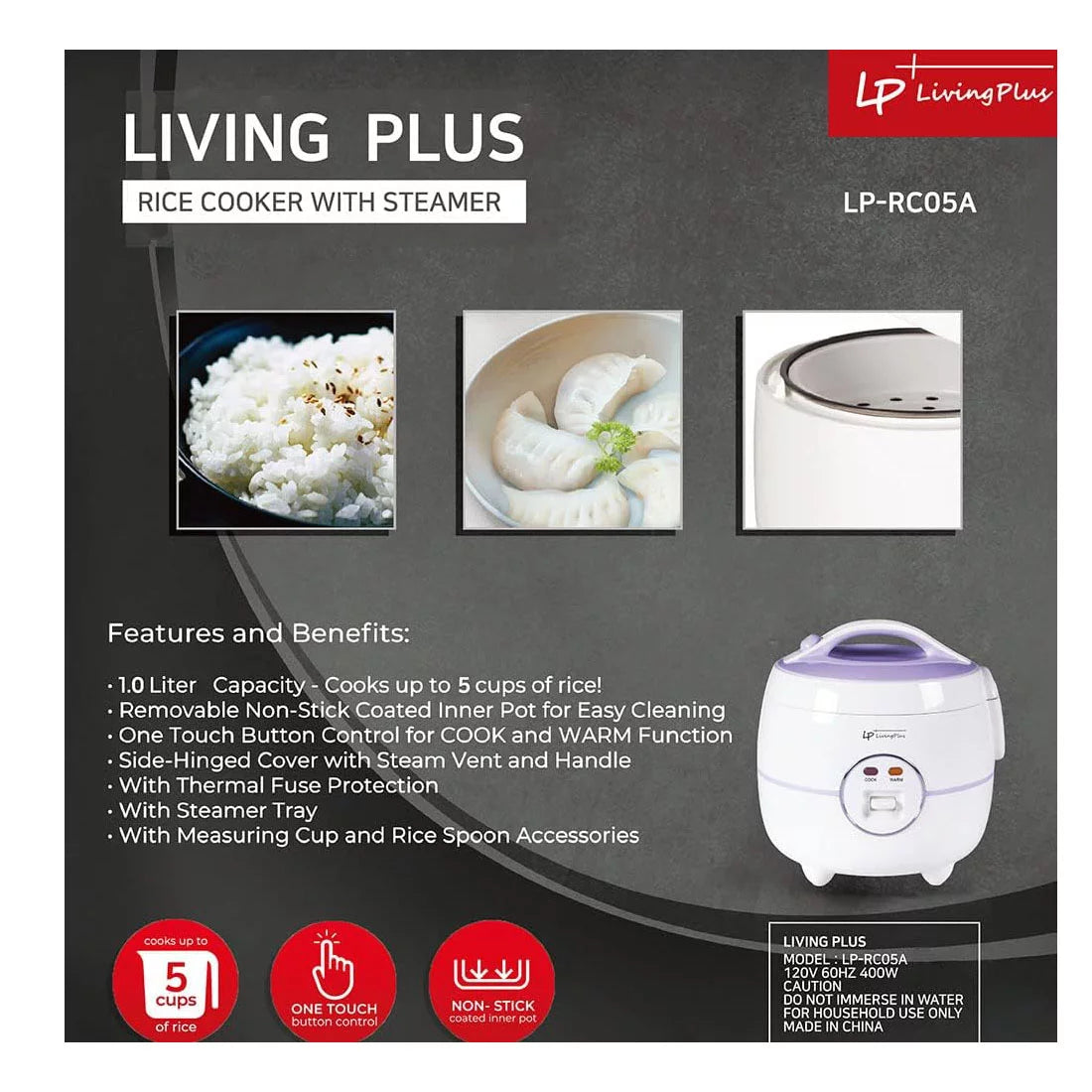 Electric Non Stick Rice Cooker 1.0L R216569