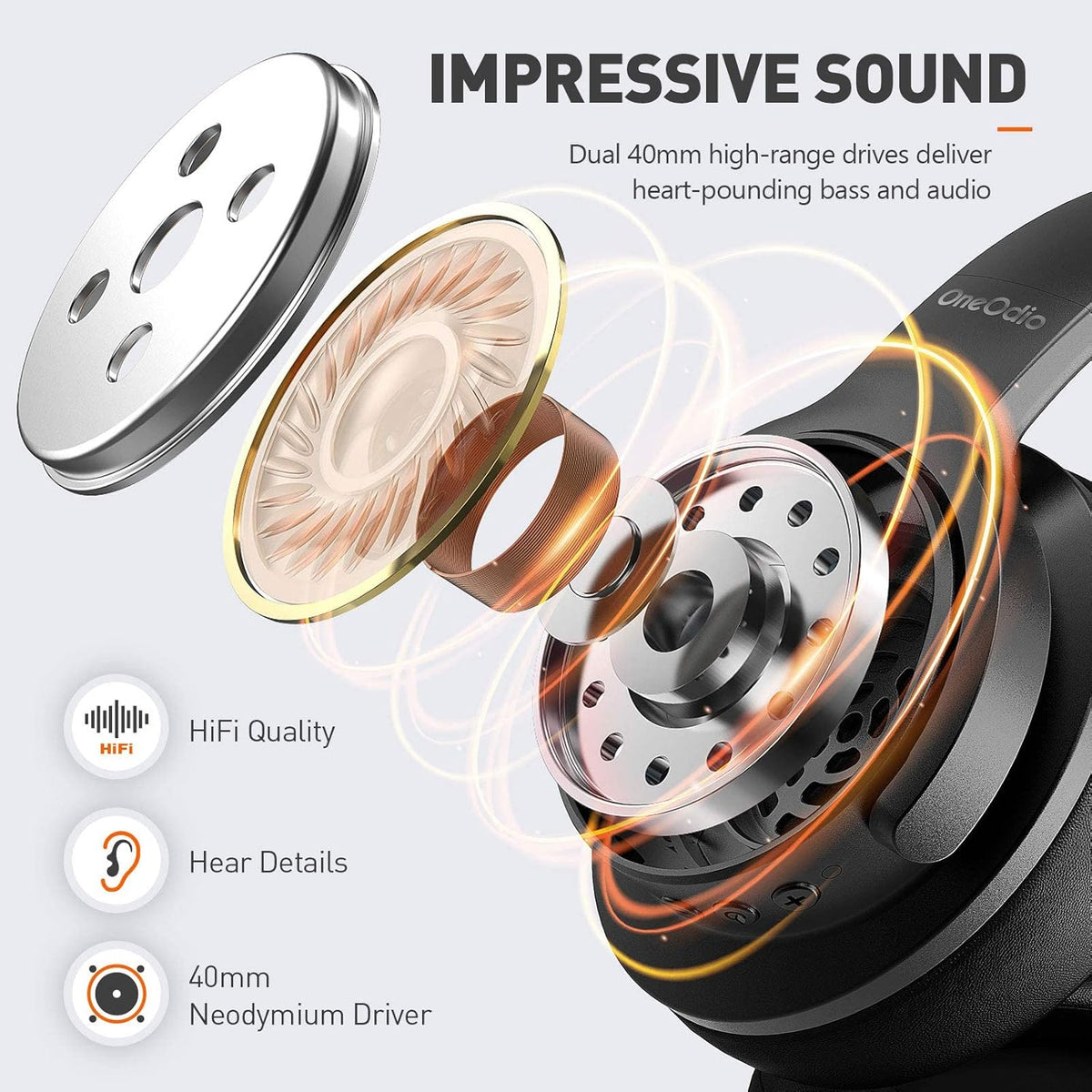 Hybrid Noise Cancelling Bluetooth Over Ear Headphones R98857