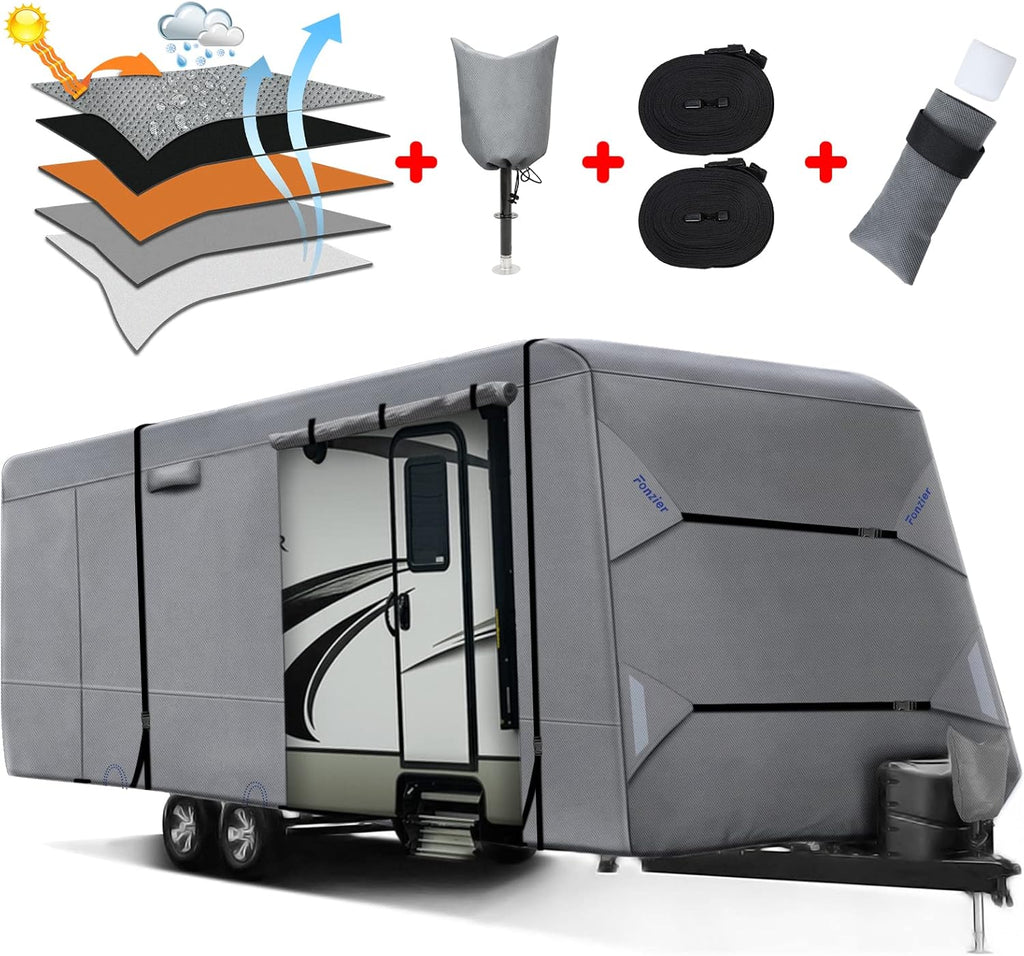 Heavy Duty 5 Layers Anti-UV Travel Trailer Cover S9690