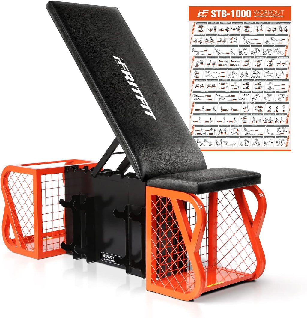 Adjustable Weight Bench with Storage Space K395