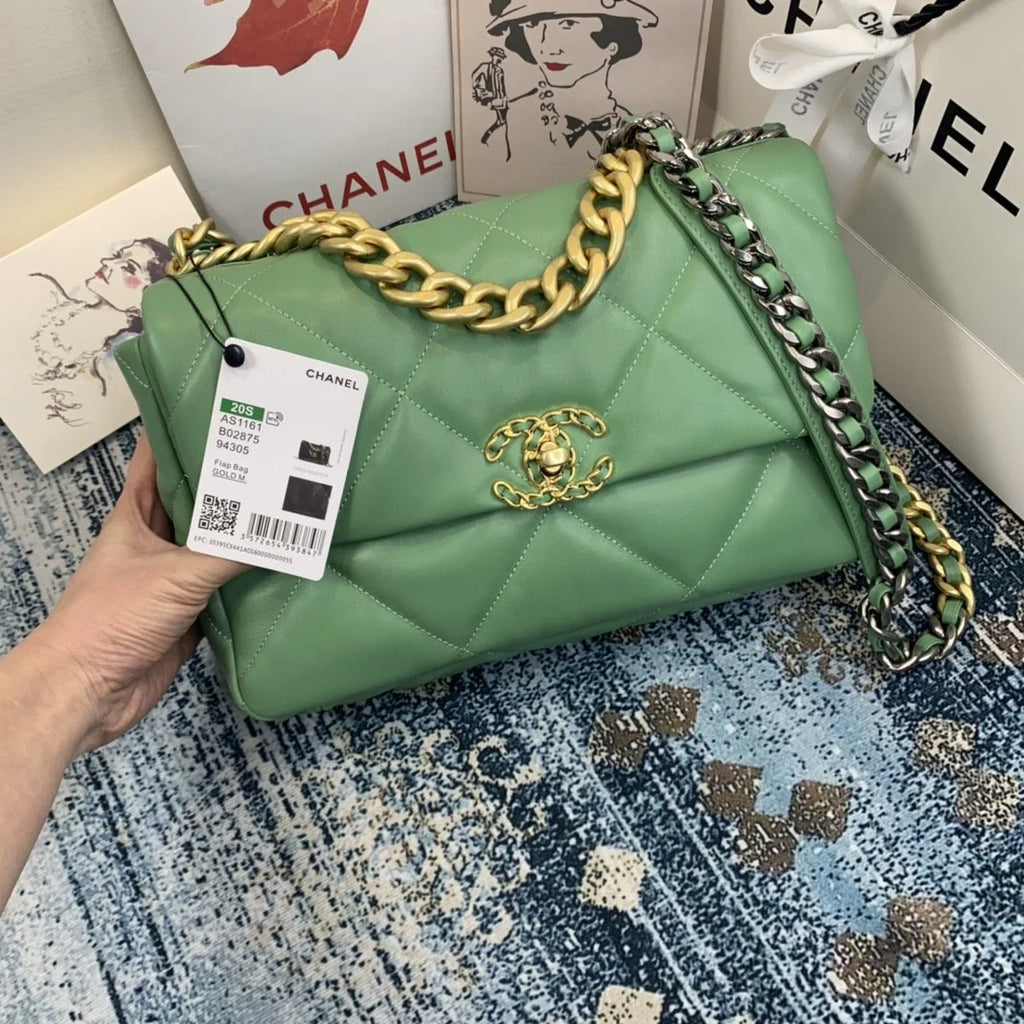 Green Flap Bag J231376