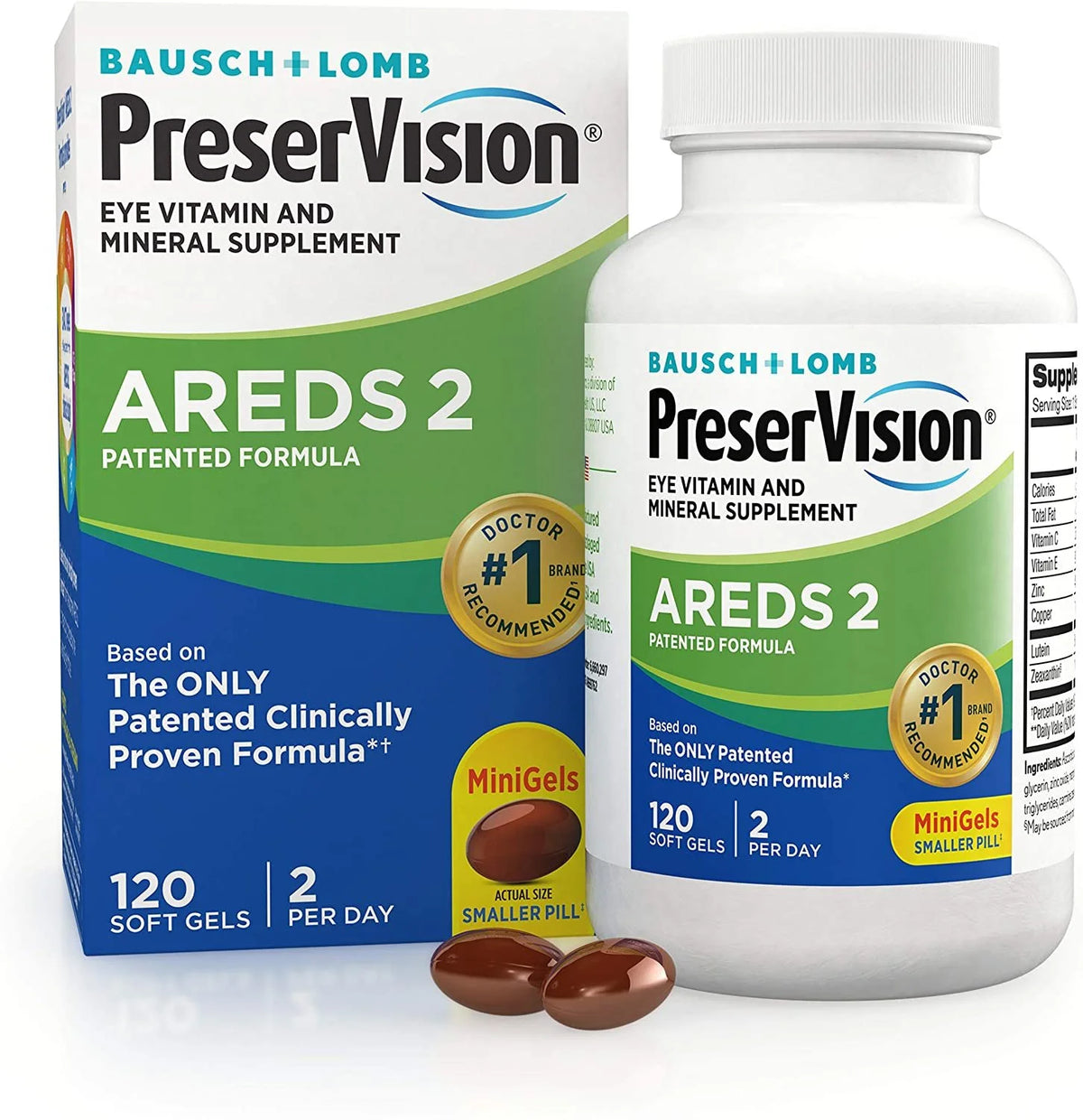 Eye Vitamin & Mineral Supplement Soft Gels G91493