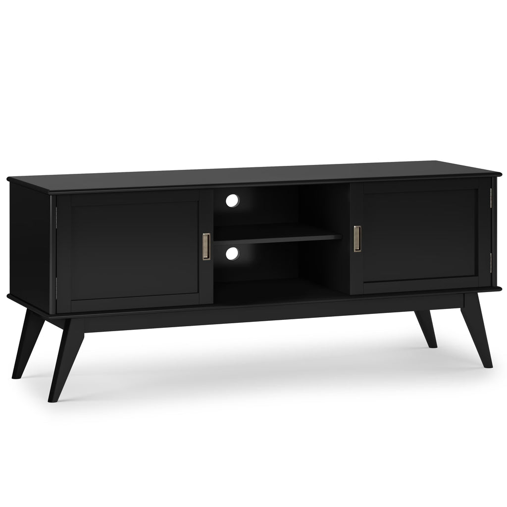 Black Low TV Media Stand W91039
