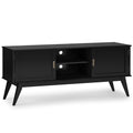 Black Low TV Media Stand W91039